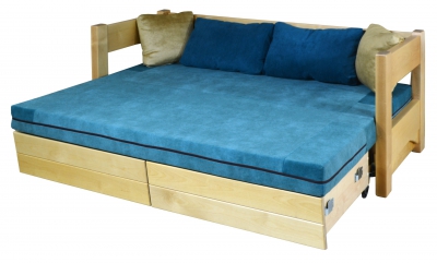 Чехловой сдвоенный сендвич -матрас для кроватей в комплектации Слайдер ― Фабрика мебели Омега